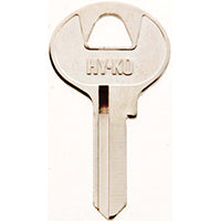 Hy-Ko 11010M3 Key Blank, Brass, Nickel, For: Master Cabinet, House Locks and Padlocks, M3 Key Number