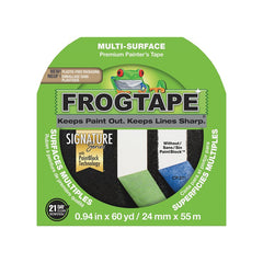 FrogTape 1358463 Painting Tape, 60 yd L, 0.94 in W, 5.7 mil Thick, Green