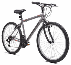 KENT 02646 Bicycle, Steel Frame, 26 in Dia Wheel, Grey