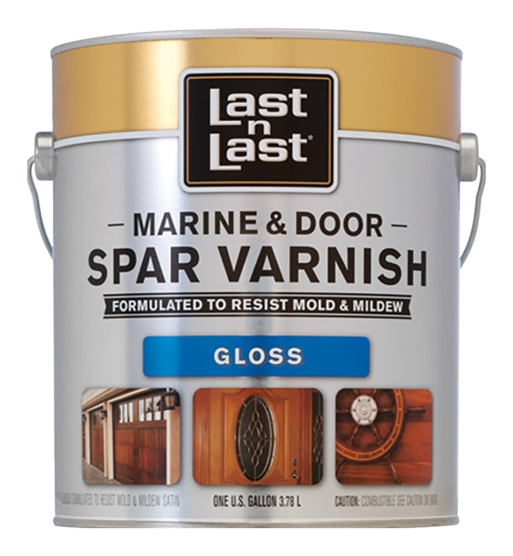 Last n Last 50701 Door and Window Finish, Gloss, Amber, Liquid, 1 gal