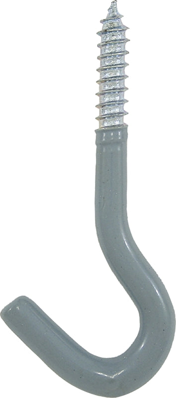 Crawford SS20 Plant Hook, 3-5/8 in L, Steel, Gray, Zinc, Self-Tap
