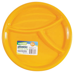 FLP Easy-Pack Series 8032 3-Section Dinner Tray, Plastic