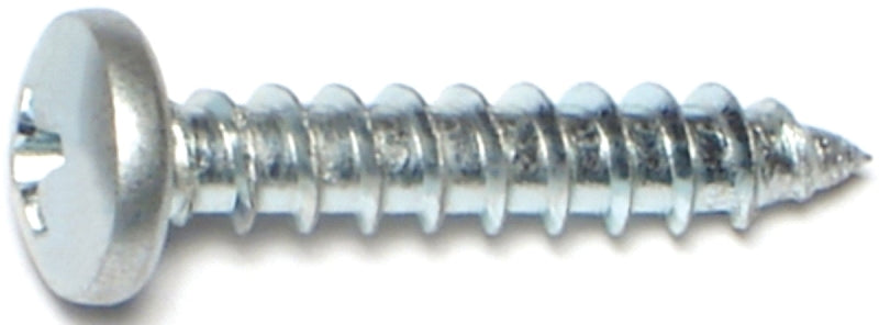 Midwest Fastener 03250 Screw, #10 Thread, Coarse Thread, Pan Head, Phillips Drive, Self-Tapping, Sharp Point, Steel