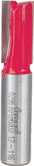 Freud 12-116 Router Bit, 1/2 in Dia Cutter, 2-5/8 in OAL, 1/2 in Dia Shank, 2-Cutter, Carbide