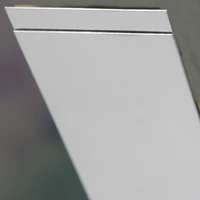 K & S 254 Decorative Sheet, 34 ga Thick Material, 4 in W, 10 in L, Tin, Bright