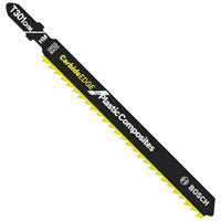 Bosch T301CHM1 Jig Saw Blade, 0.41 in W, 4-5/8 in L, 8 TPI, Carbide Cutting Edge
