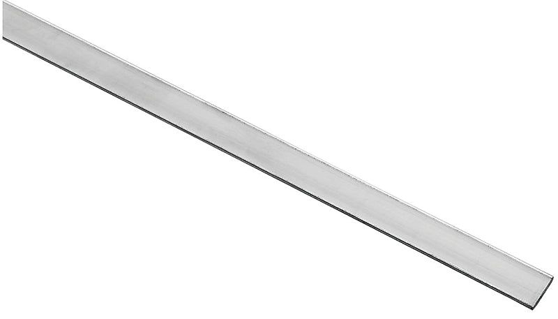 Stanley Hardware 4201BC Series N247-163 Flat Bar, 1/2 in W, 72 in L, 1/16 in Thick, Aluminum, Mill