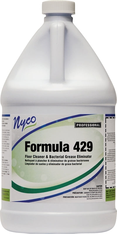 nyco NL429-G4 Floor Cleaner, 1 gal, Liquid, Pleasant, Green