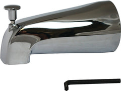 Plumb Pak PP22538 Bathtub Spout, 3/4 in Connection, IPS, Zinc, Chrome Plated, For: 1/2 in or 3/4 in Pipe