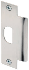 Defender Security U 9483 Door Strike Plate, 4-7/8 in L, 1-1/4 in W, Stainless Steel, Brushed