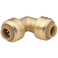 SharkBite U244LFA Tube Elbow, 1/4 in, 90 deg Angle, Brass, 200 psi Pressure