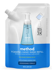method 328110 Foaming Hand Wash Refill, Liquid, Pleasant, 28 fl-oz Tub