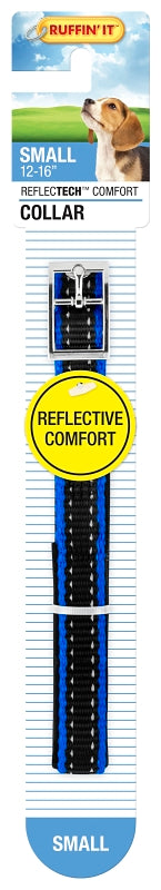 Ruffin'It ReflecTech 32758 Reflective Padded Collar, 10 to 16 in L, 5/8 in W, Nylon, Assorted