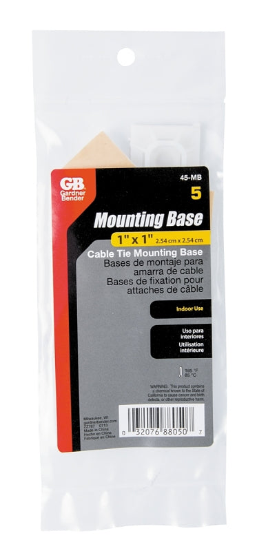 GB 45-MB Mounting Base, Nylon, Natural White