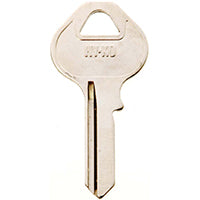 Hy-Ko 11010M4 Key Blank, Brass, Nickel, For: Master Cabinet, House Locks and Padlocks, M4 Key Number