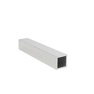 Loxcreen DUA3404SCL08 Metal Tube, 8 ft L, 3/32 in Wall, Aluminum, Satin