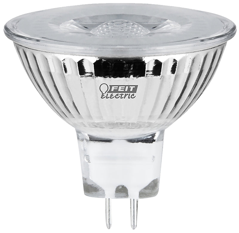 Feit Electric BPEXN/950CA/3 LED Bulb, Track/Recessed, MR16 Lamp, 50 W Equivalent, GU5.3 Lamp Base, Dimmable, Clear