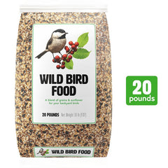 Audubon Park 15529 Blend with Millet and Sunflower Seed Wild Bird Food, 20 lb