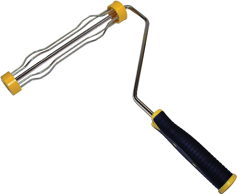 BENNETT YBST HD5-240 Paint Roller Frame, 9-1/2 in L Roller, Ergonomic Handle, Black/Yellow Handle
