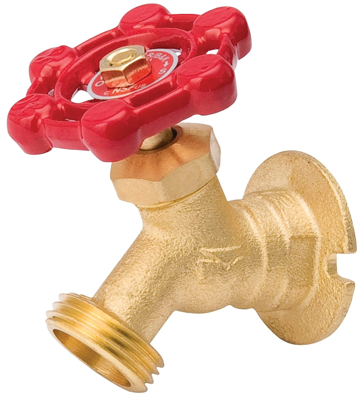 B & K 108-003HC Sillcock Valve, 1/2 in Connection, FPT x Male Hose, 125 psi Pressure, Brass Body