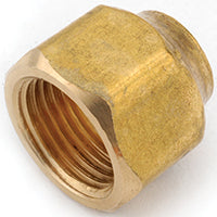 Anderson Metals 754020-0604 Nut, 3/8 x 1/4 in, Flare, Brass