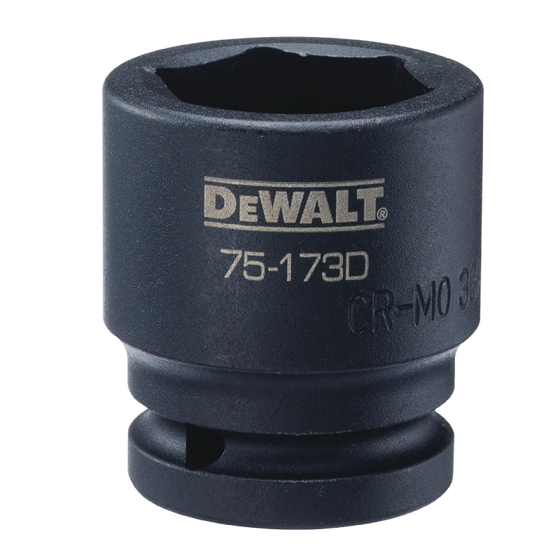 DeWALT DWMT75173OSP Impact Socket, 33 mm Socket, 3/4 in Drive, 6-Point, CR-440 Steel, Black Oxide