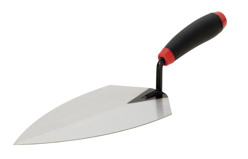 Hyde MAXXGRIP 18090 Brick Trowel, 10 in L Blade, High Carbon Steel Blade, High-Lift Handle, Hardwood Handle