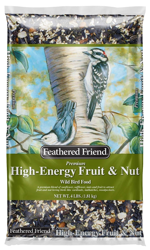 Feathered Friend 14392 Wild Bird Food, Fruit & Nut, 4 lb Bag