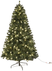 Hometown Holidays 61912 Sheared Tree, 12 ft H, Noble Fir Family, 110 V, LED Bulb, Clear Light
