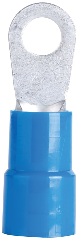 GB 14-095 Ring Terminal, 600 V, 6 AWG Wire, 1/4 in Stud, Vinyl Insulation, Blue