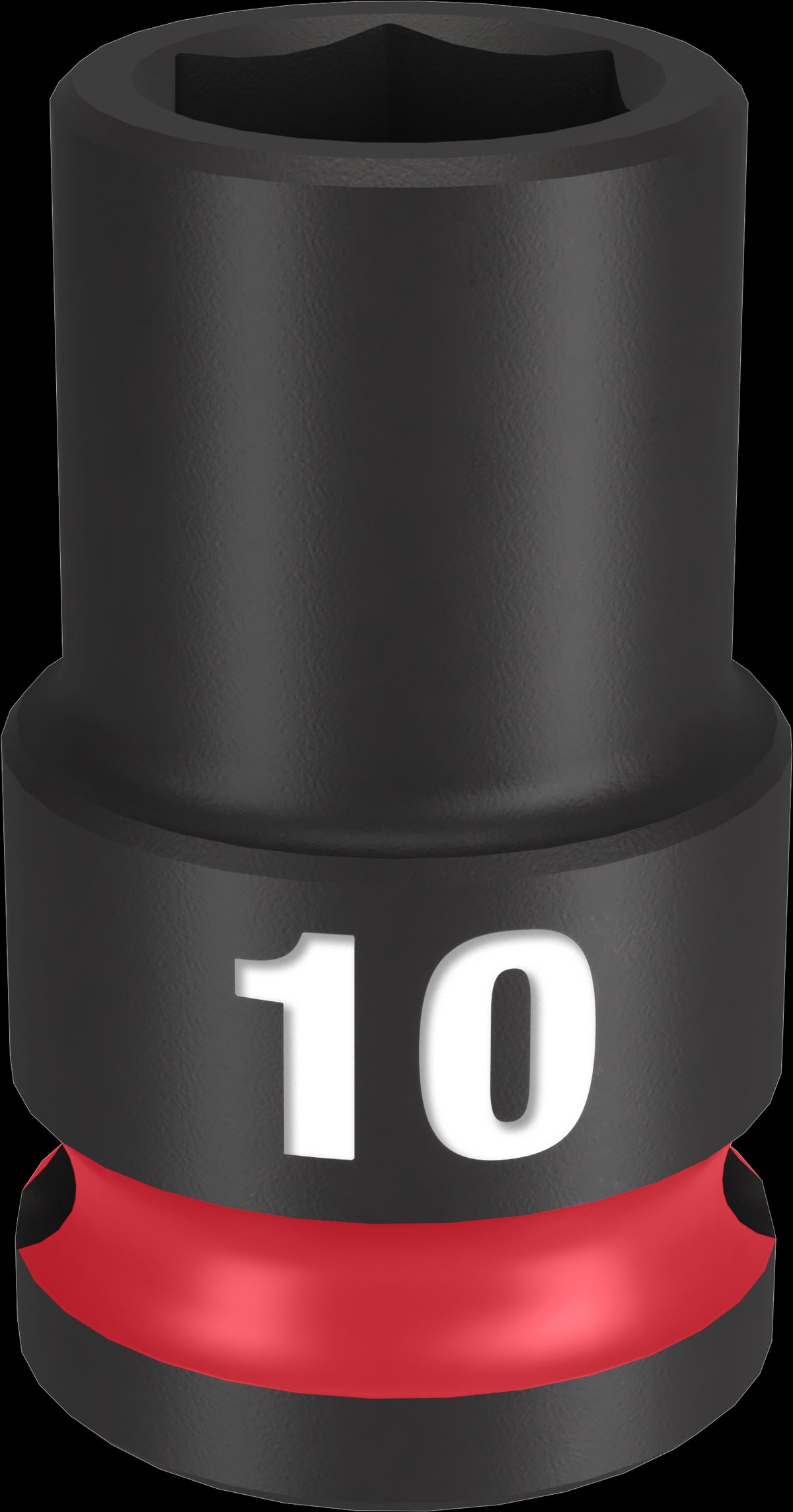 Milwaukee SHOCKWAVE Impact Duty Series 49-66-6134 Shallow Impact Socket, 10 mm Socket, 3/8 in Drive, Square Drive