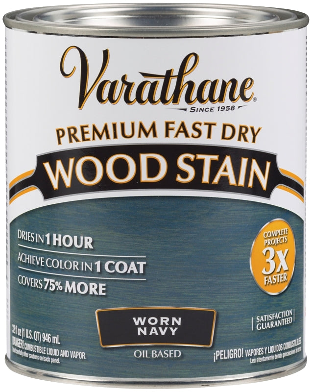 Varathane 297428 Stain, Worn Navy, Liquid, 1 qt, Can