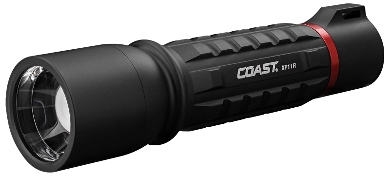 Coast XP Series XP11R Rechargeable Flashlight, AAA Battery, Alkaline Battery, LED Lamp, 2100 Lumens Lumens, Black