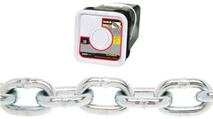 BARON PC30316SP Proof Coil Chain, 3/16 in, 150 ft L, 30 Grade, Steel, Zinc