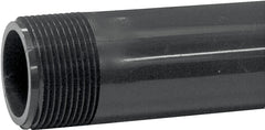 Lasco 212050BC Pipe Nipple, 1-1/4 in, PVC, Gray, SCH 80 Schedule, 5 in L