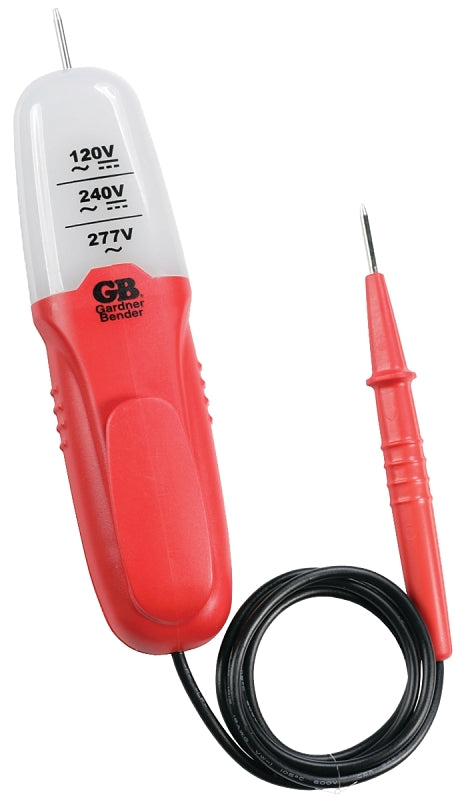 GB GET-3213 Tester, 120 to 277 V, LED Display, Functions: Voltage, Red
