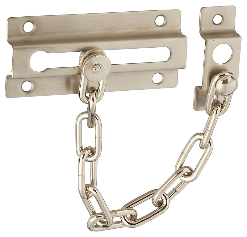 National Hardware V807 Series N336-016 Door Chain, Zinc, Satin Nickel