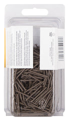 ProSource NTP-174-PS Panel Nail, 16D, 1 in L, Steel, Painted, Flat Head, Ring Shank, Dark Oak