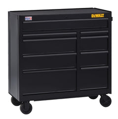DeWALT DWST24190 Rolling Tool Cabinet, 15,498 cu-in, 26-1/2 in OAW, 40-1/2 in OAH, 18 in OAD, Steel, Black, 9-Drawer