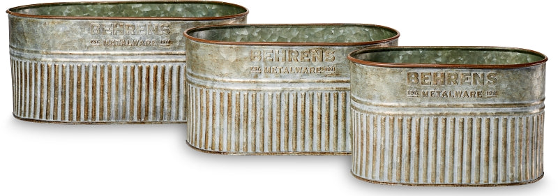 Behrens M19OS1 Stock Tanks, Oval, Steel, Aged