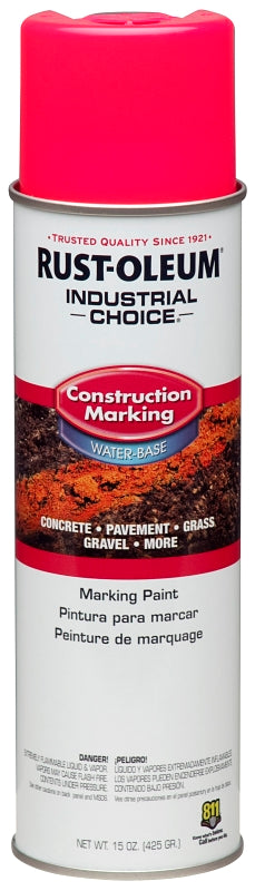 Industrial Choice 264702 Marking Spray Paint, Fluorescent Pink, 17 oz, Can