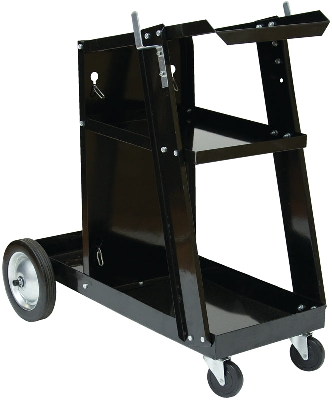 Forney 332 Portable Welding Cart with Cylinder Rack, 90 lb, 3-Shelf, 11-1/2 in OAW, 27-1/2 in OAH