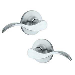 Weiser Safe Lock Layton Series 9SL70000-027 Half Dummy Lever, Levers Lock, Satin Chrome, Residential, Universal Hand