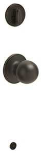 Schlage J Series JH59CNA716 Passage Knob, Knob Handle, Metal, Aged Bronze, 2-3/8, 2-3/4 in Backset