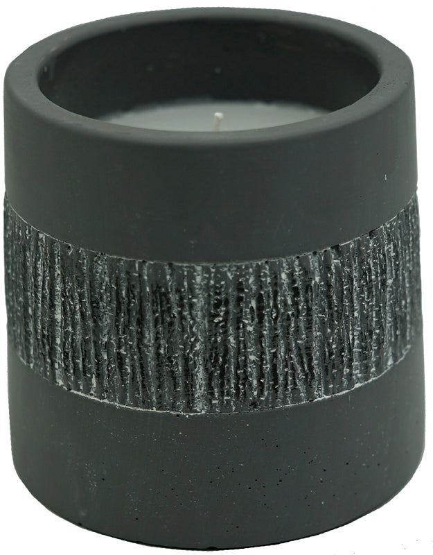 Seasonal Trends Y1278 Citronella Candle, Cylinder, Gray, 36 to 40 hr Burn Time, 30 oz Resin and 15 oz Wax Resin Cup