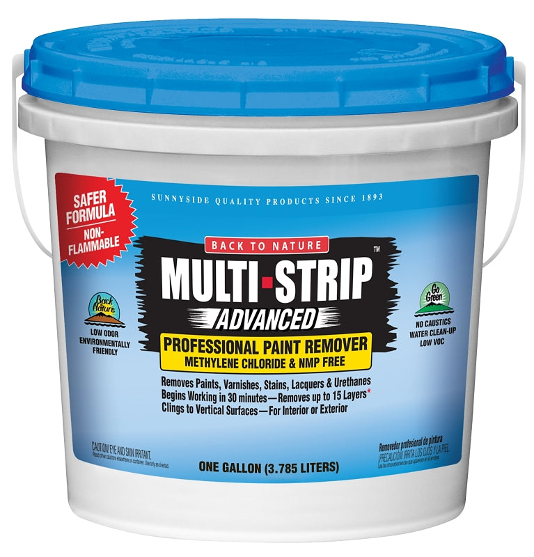 Back to Nature 657G1 Paint/Varnish Remover, Creamy Gel, Mild, 1 gal