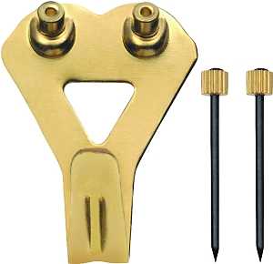 OOK 50025 Picture Hanger, 50 lb, Steel, Brass, Gold