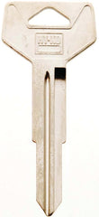 Hy-Ko 11010TR39 Automotive Key Blank, Brass, Nickel, For: Toyota Vehicle Locks