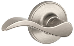 Schlage J Series J10SEV619 Passage Lever, Mechanical Lock, Satin Nickel, Lever Handle, Metal, Residential, Grade 3 Grade
