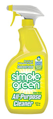Simple Green 3010001214003 All-Purpose Cleaner, 32 oz Spray Bottle, Liquid, Lemon, Yellow